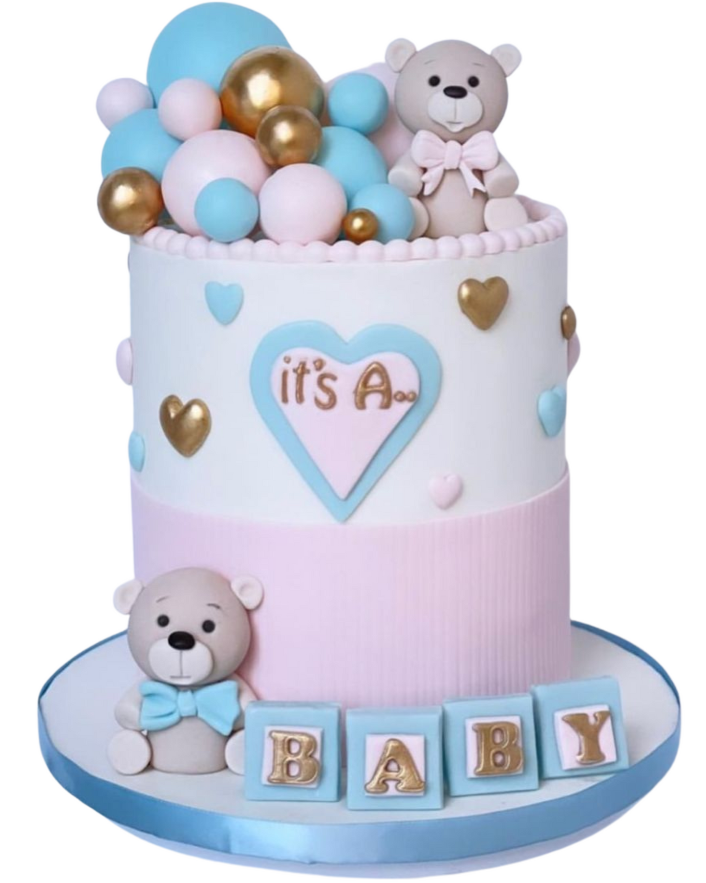 Gender Reveal Cake 14