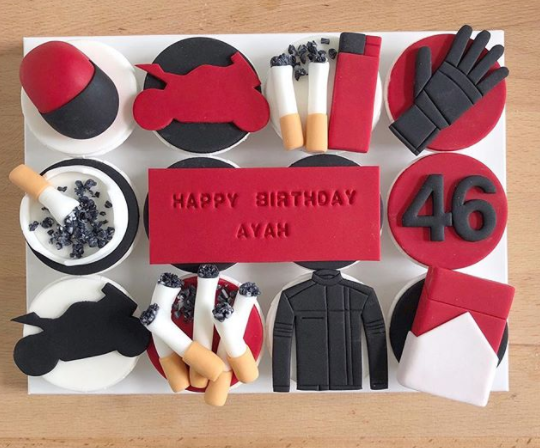 Biker Themed Customized Cupcakes