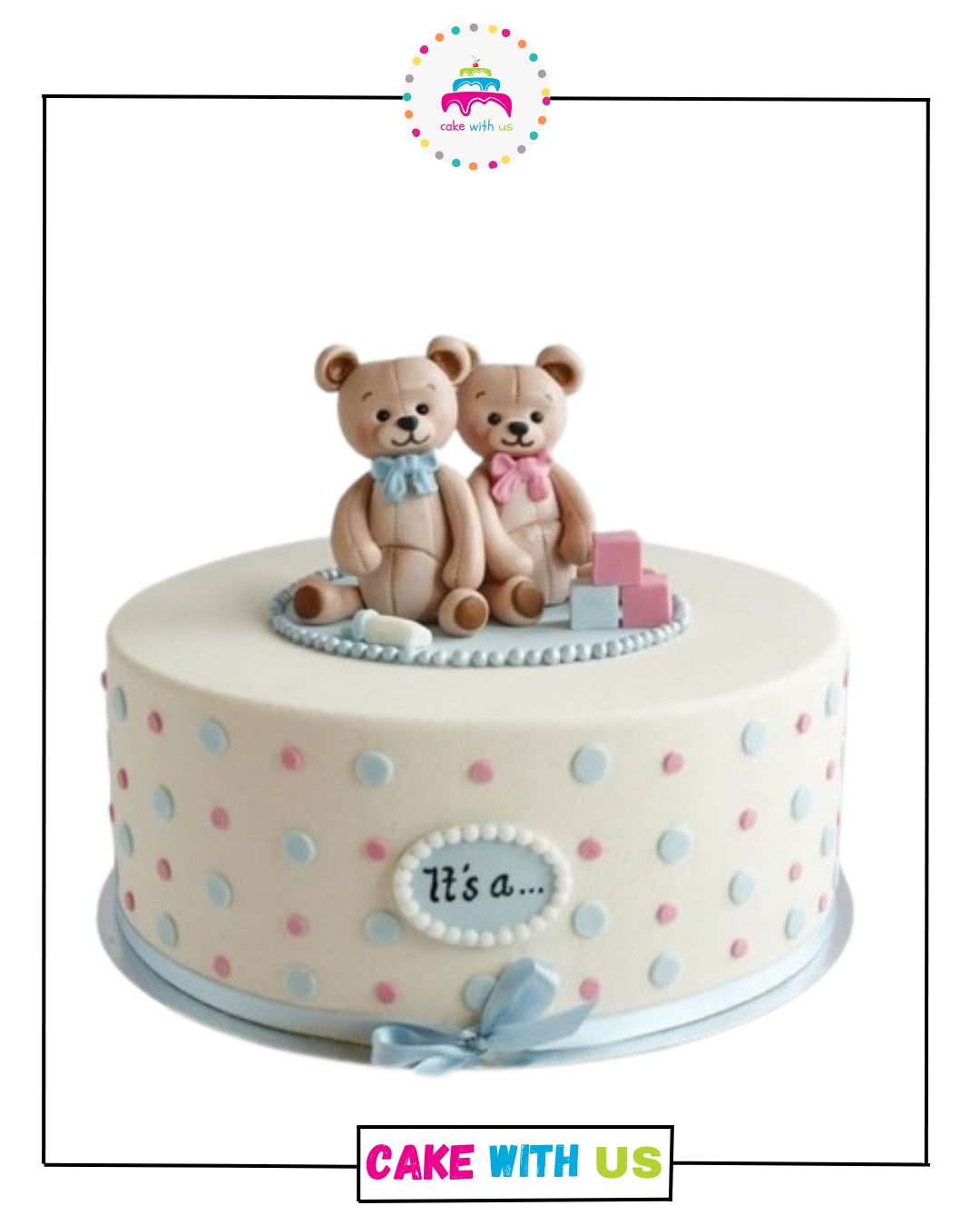 Gender Reveal Cake 3