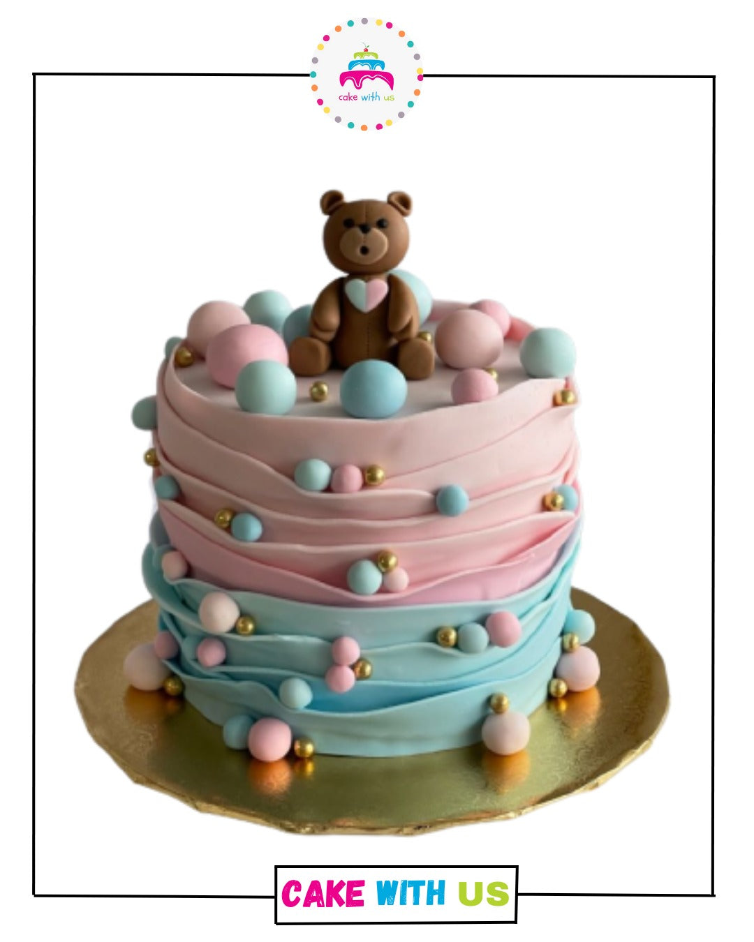 He or She Gender Reveal Cake