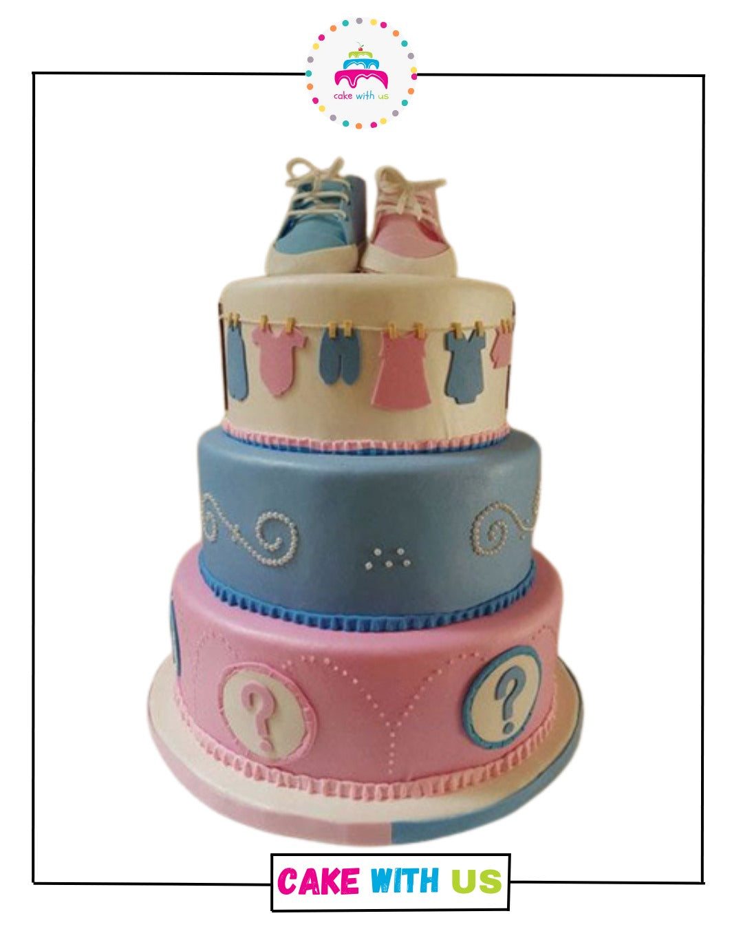 I Love Him or Her Cake