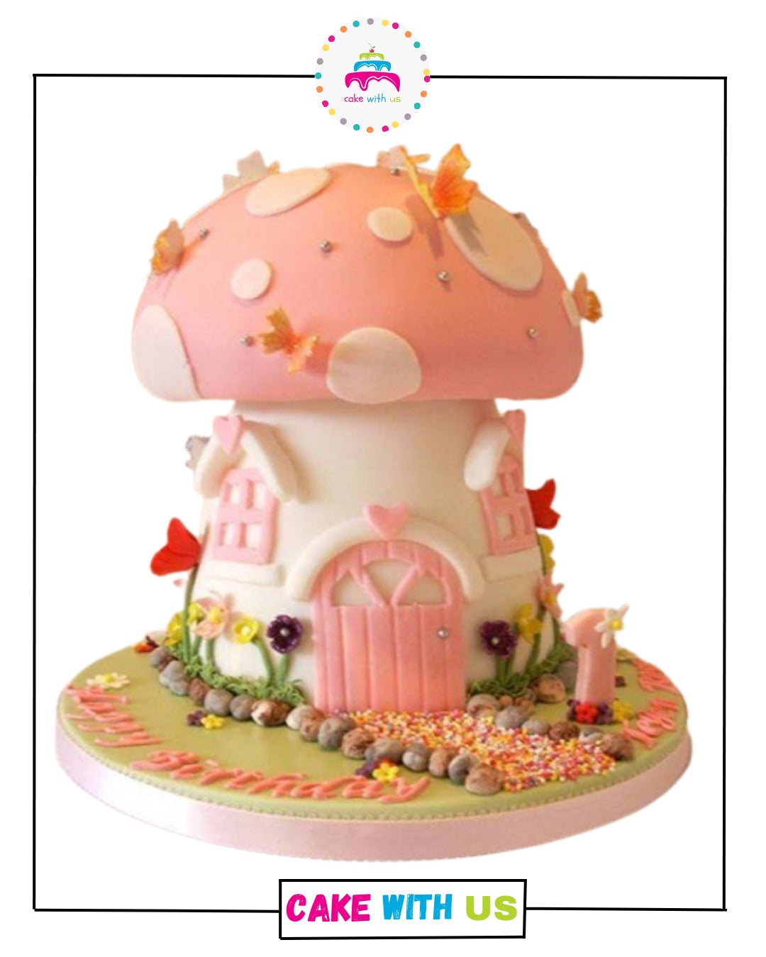 Mushroom House Cake