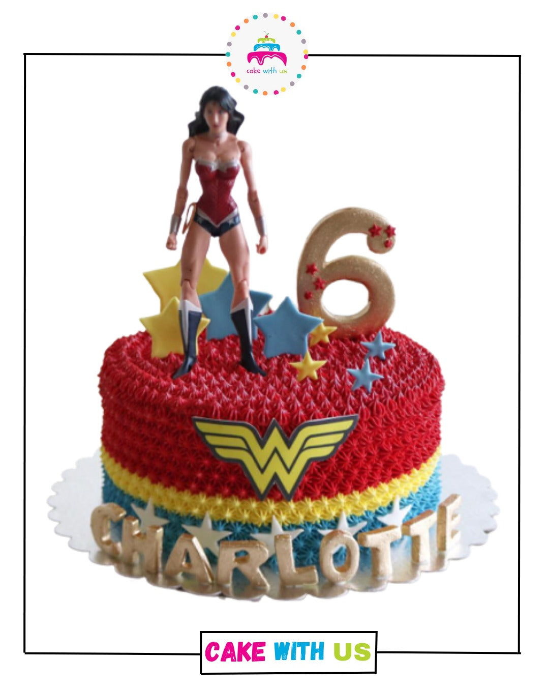Wonder Woman Cream Cake