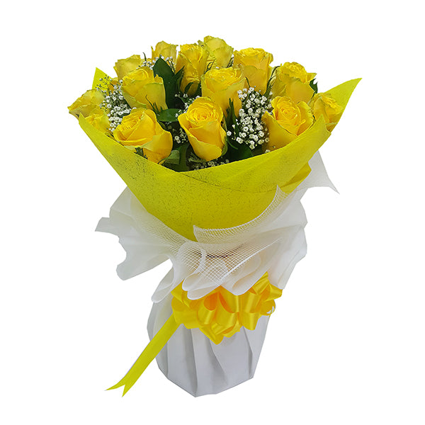 Yellow Shiny Hand Tied