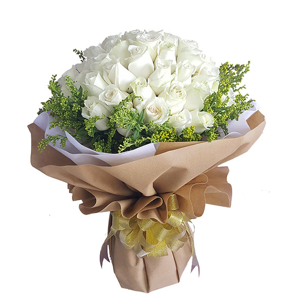Majestic White Hand Bouquet