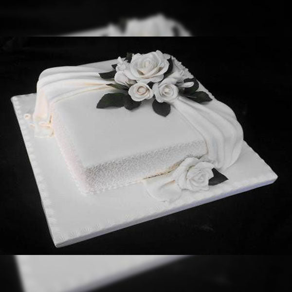 Square Wedding Cake