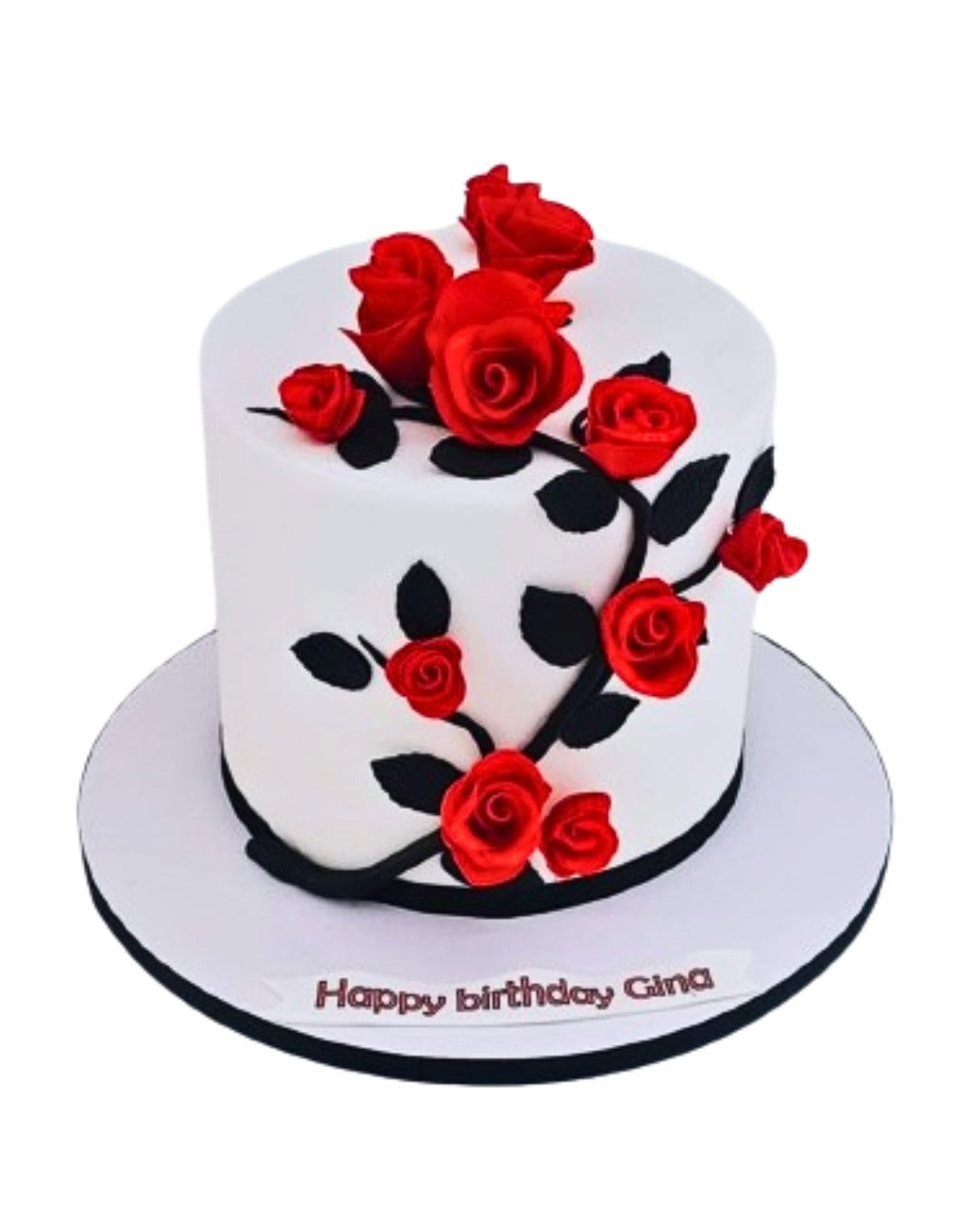 Happy Birthday Flower Cake For Her
