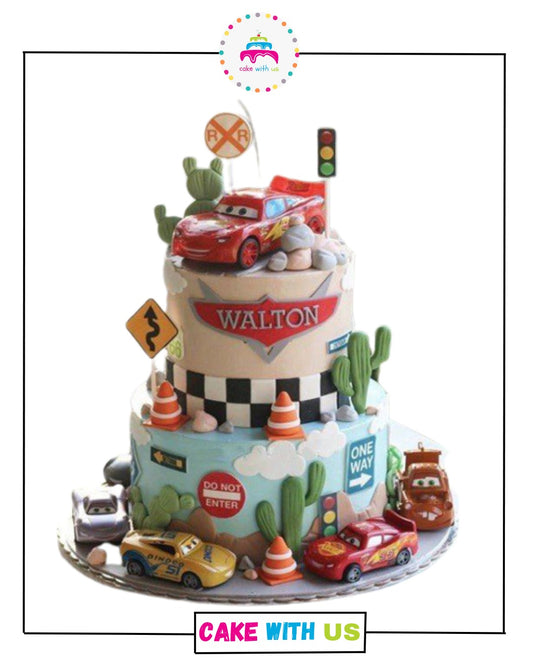 Cars Birthday Cake For Boys