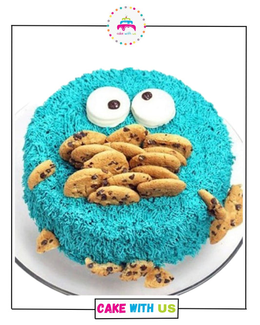 cookie monster cake