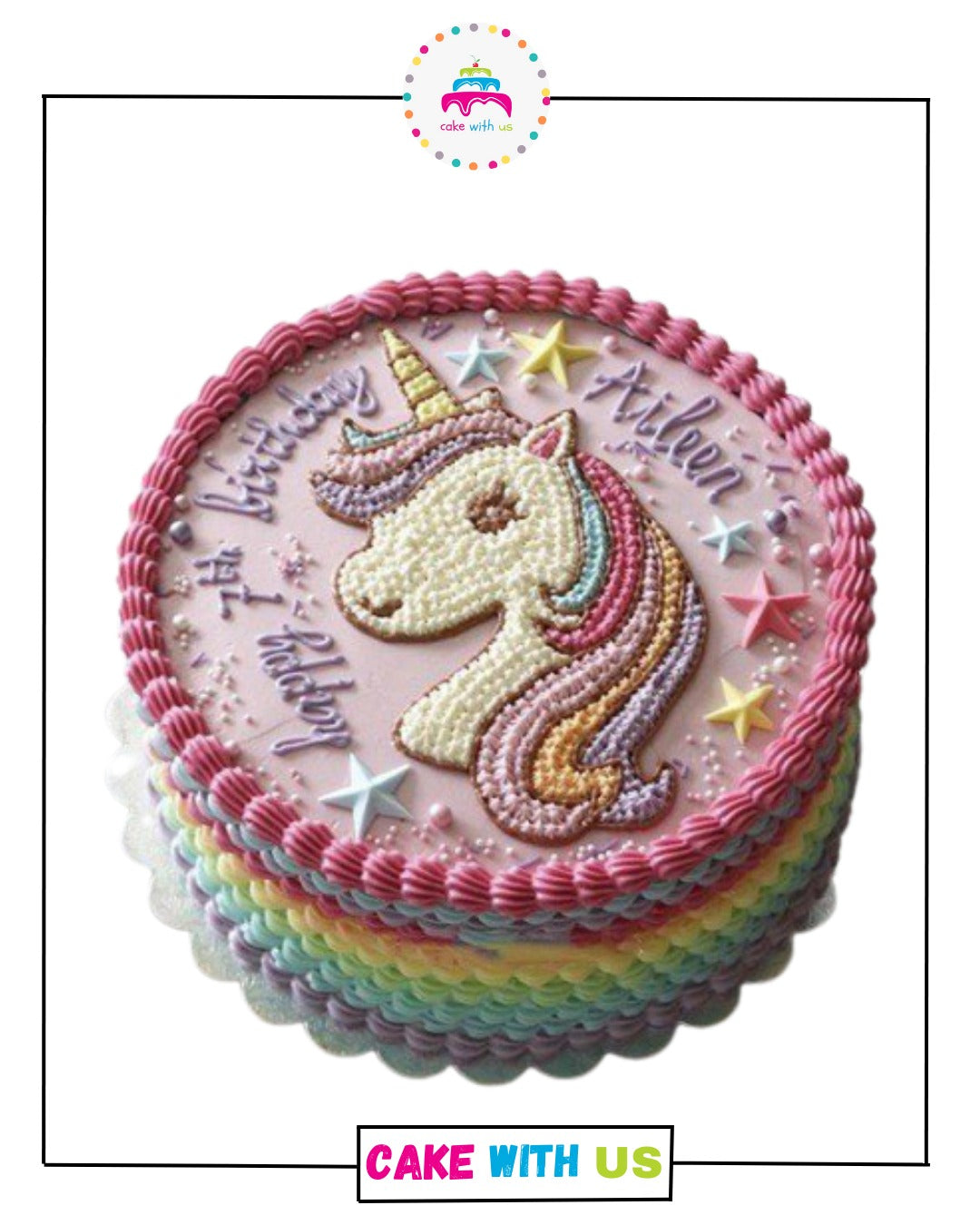 Unicorn Rainbow Cake For Girls