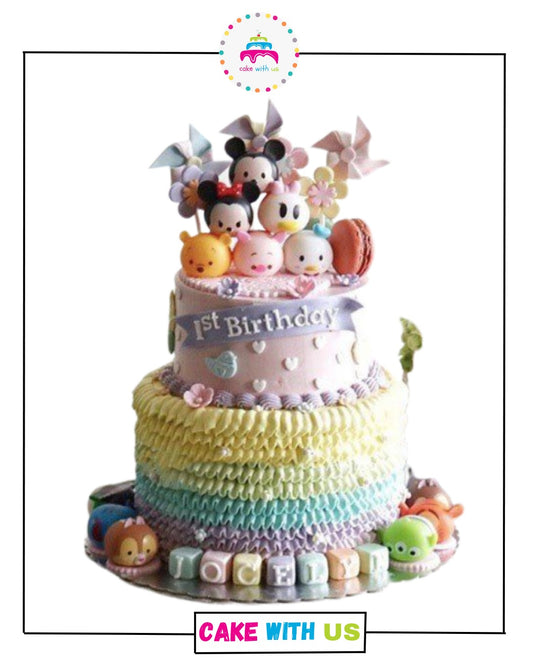 Disneyland World Two Tier Cake