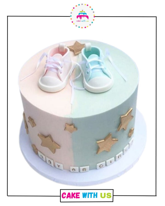 Gender Reveal Cake 4