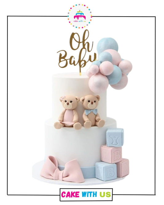 Gender Reveal Cake 7