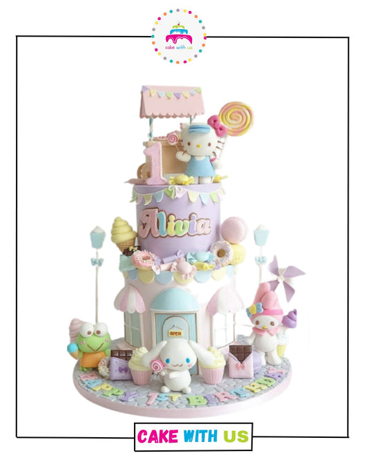Hello Kitty Cake For Girls