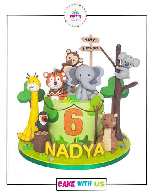 Jungle Safari Adventure Cake 1