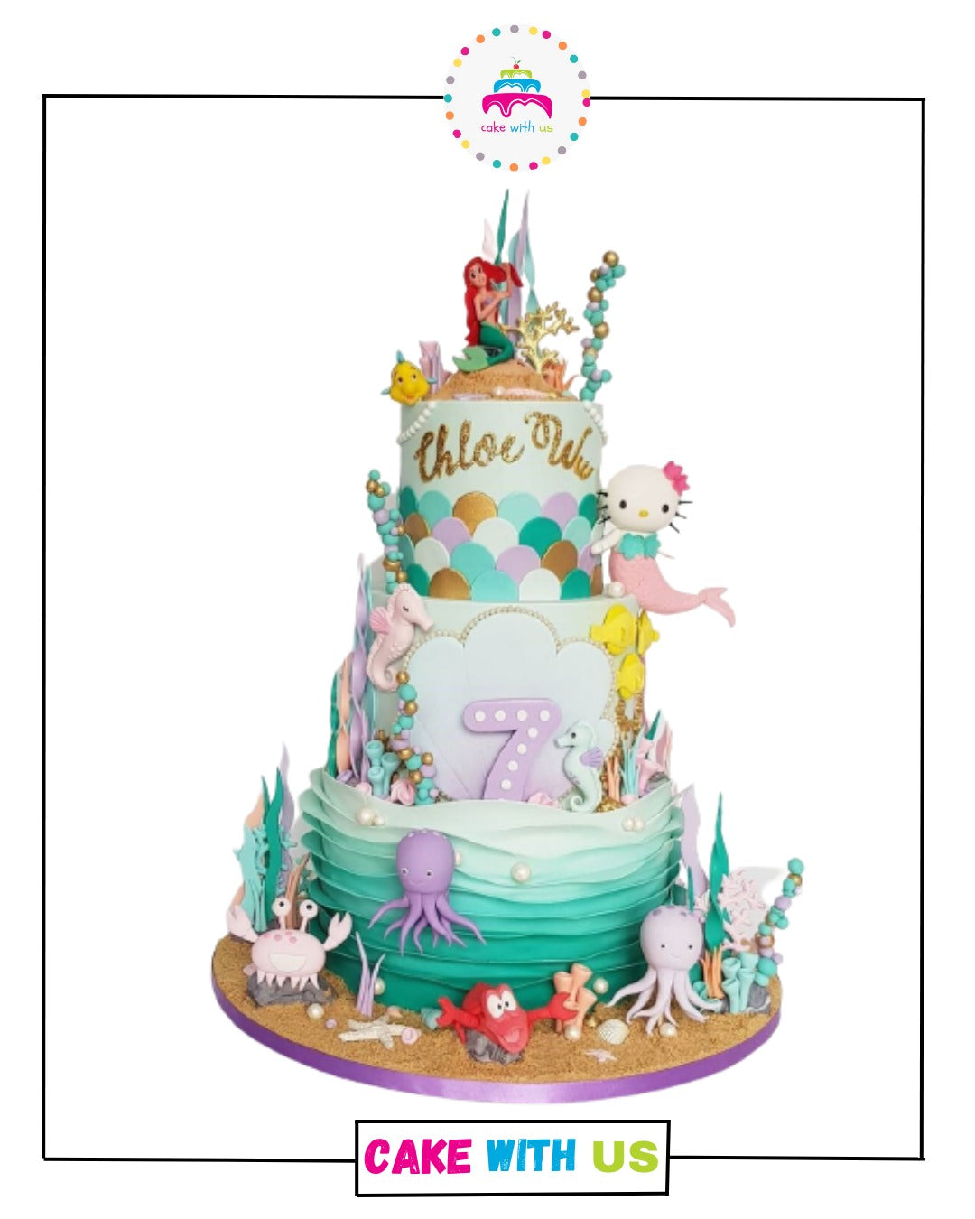 Mermaid Cake For Girls