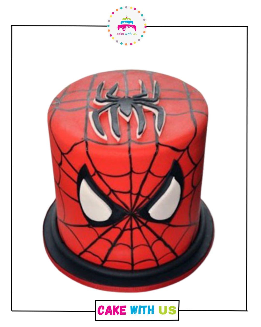 Spiderman Face Mask Cake