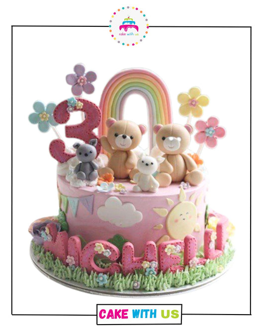 Teddy Bear Family Cake