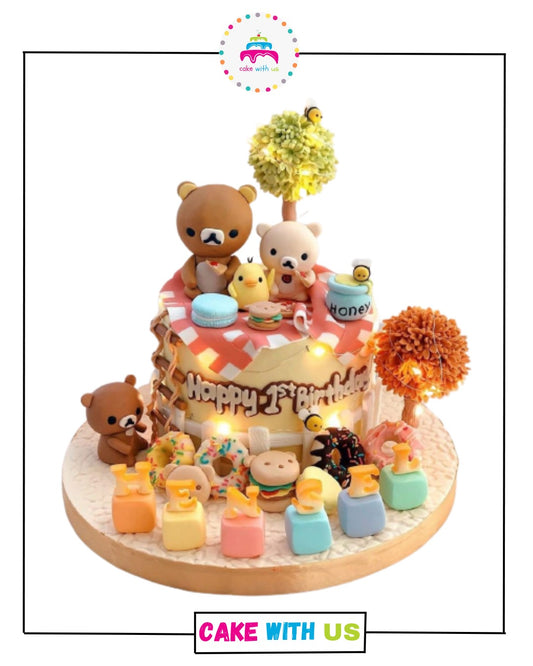 Teddy Family Bear Cake