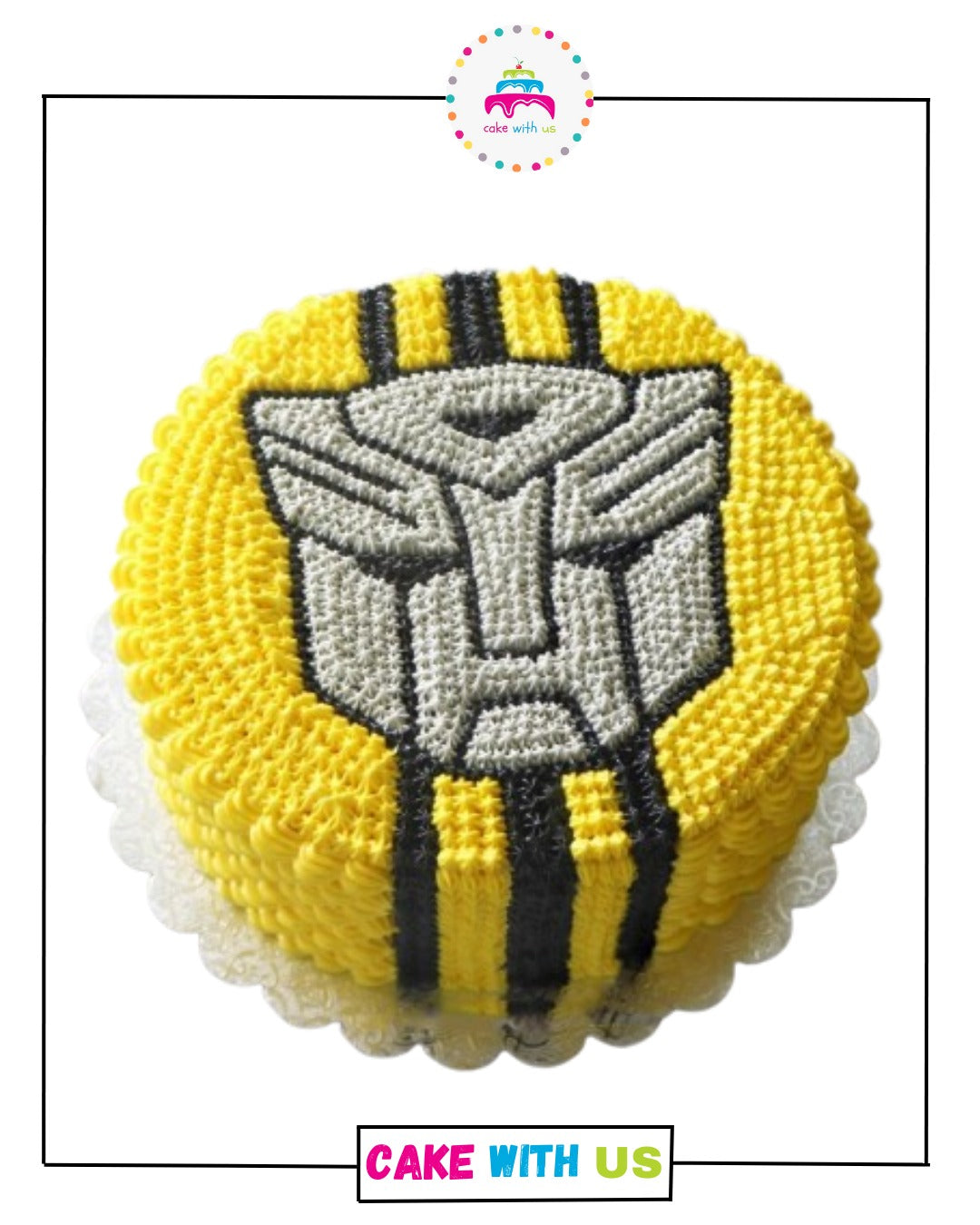 Transformers Cream Cake For Boys