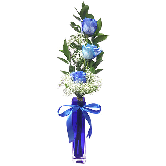 3 Royal Blue Rose